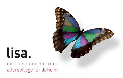 Corporate Design für lisa. die rund-um-die-uhr-alterspflege für daheim - Visitenkarte - Commento GmbH